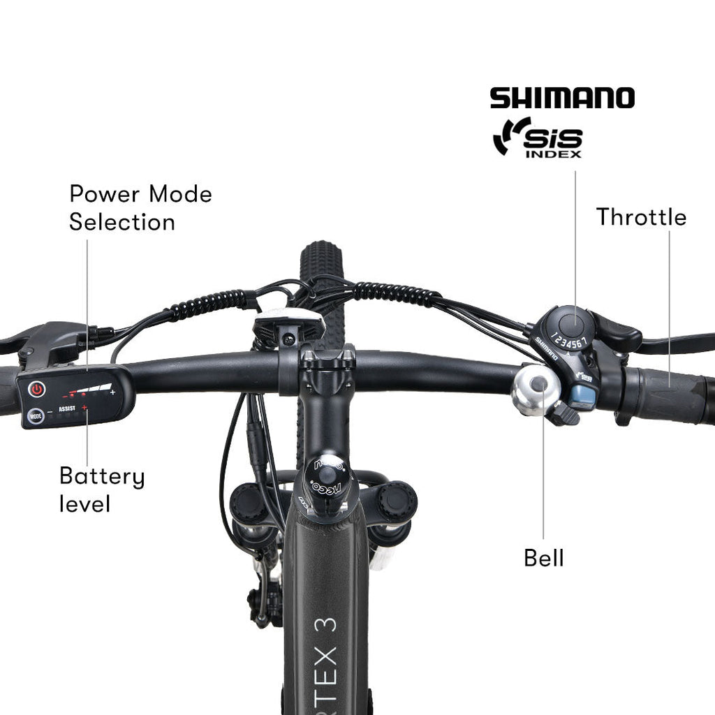 NNEMB Vortex 3 Electric Bike, Medium Frame Mountain ebike, Gunmetal Grey-4