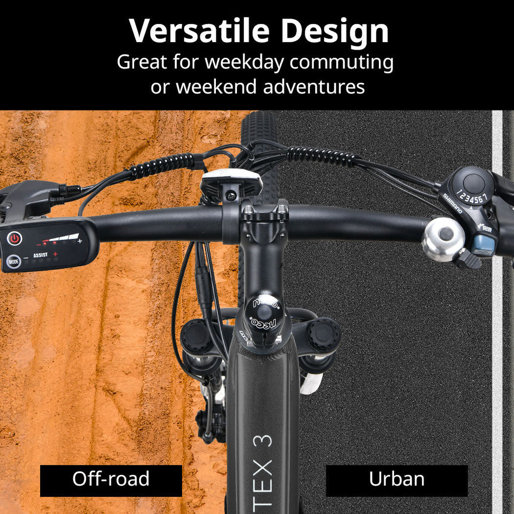 NNEMB Vortex 3 Electric Bike, Medium Frame Mountain ebike, Gunmetal Grey-1