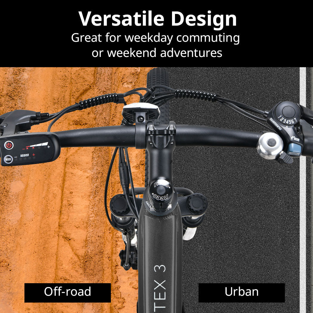 NNEMB Vortex 3 Electric Bike, Medium Frame Mountain ebike, Gunmetal Grey-1