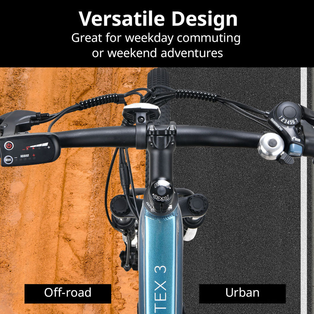 NNEMB Vortex 3 Electric Bike, Medium Frame Mountain ebike, Metallic Teal-1
